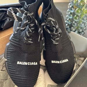 BALENCIAGA Shoes - BLACK SPEED LACE UP C38